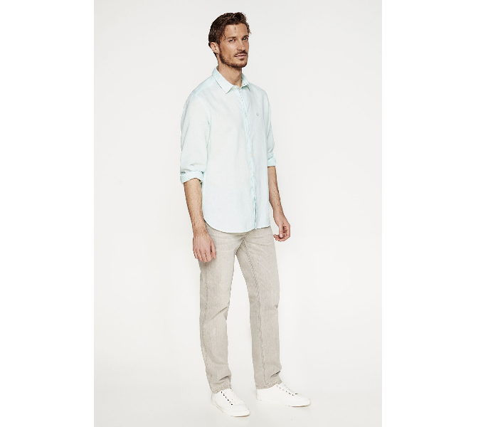 Springfield 099320423 XXL Linen Shirt for Men - Green - Zoom Image 1