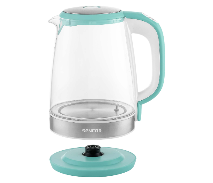 Sencor SWK 2191GR 2200W 2 Litre Glass Kettle - Blue Green - Zoom Image 4