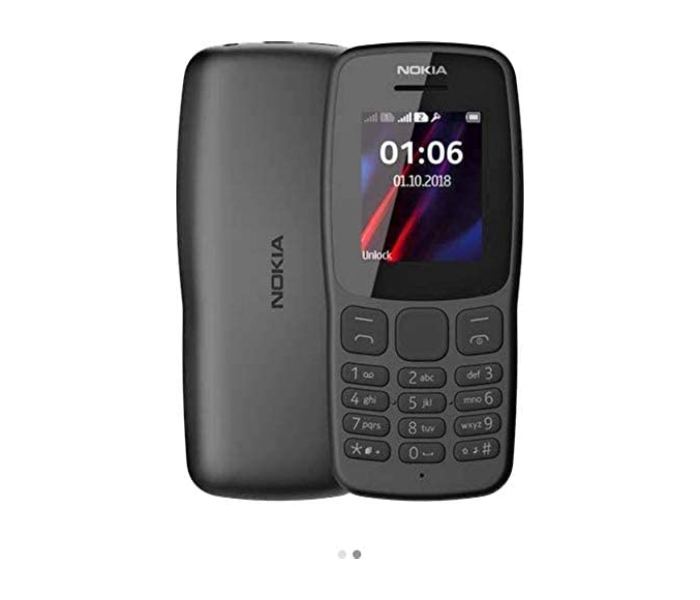 Nokia 106 TA-1114 Dual SIM Mobile Phone - Black - Zoom Image 3