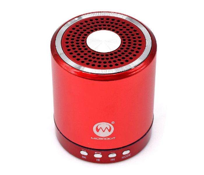 Microdigit MRS266T Mini Bluetooth Speaker - Red - Zoom Image 5