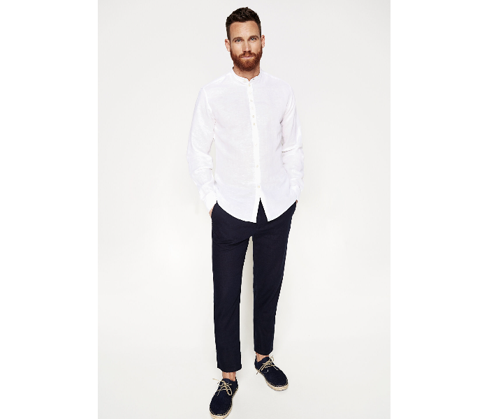 Springfield 099333699 XXL Linen Shirt for Men - White - Zoom Image 1