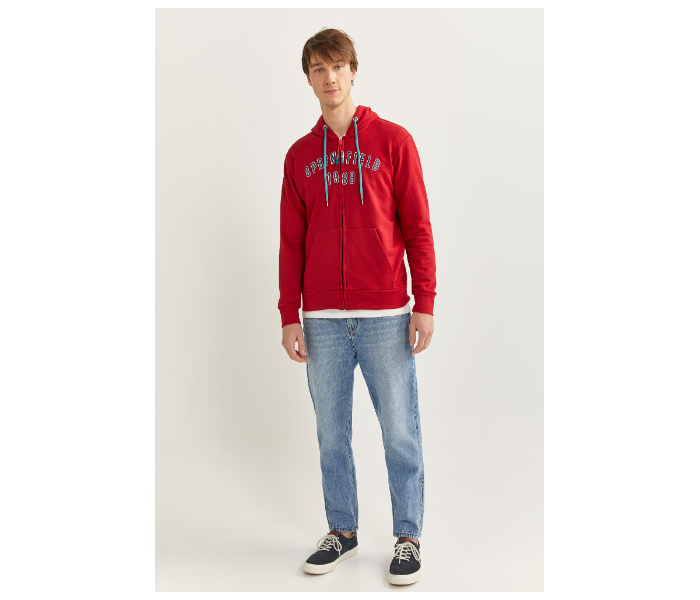 Springfield 009608360 Large Sweatshirt for Men - Red - Zoom Image 2