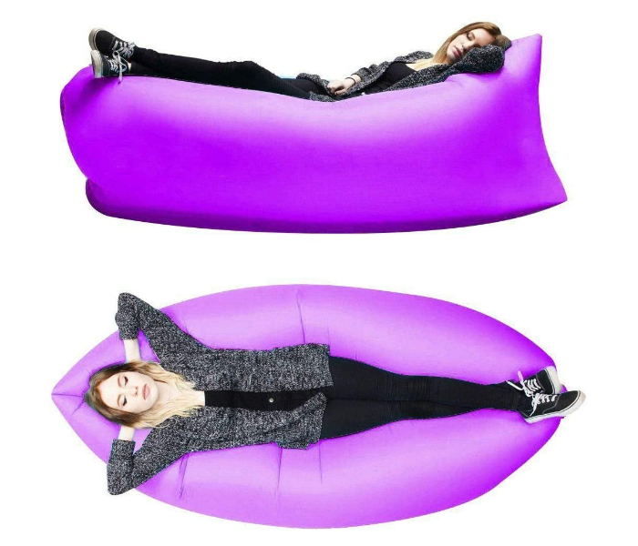 Outdoor Hangout Fast Inflatable Sleeping Bed Sofa - Purple - Zoom Image 2