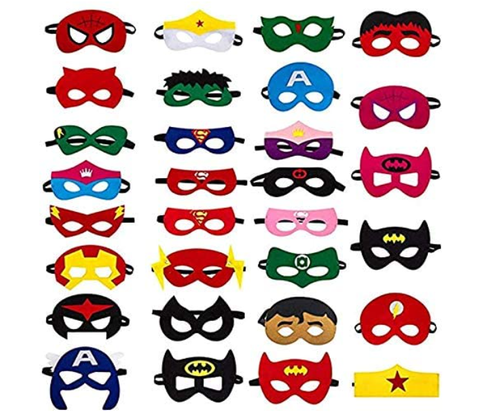 Superhero Set of 30 Pieces Party Favors Masks for kids - Zoom Image 1