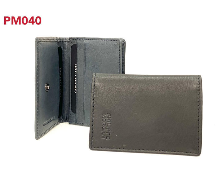 Philippe Morgan PM040 Men Leather Bifold Wallet - Dark Brown - Zoom Image 2