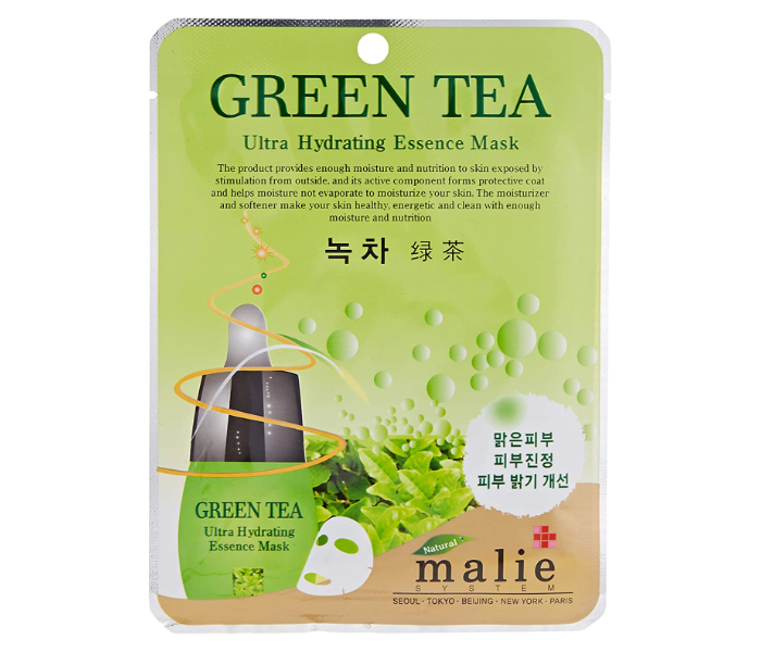 Malie Greeen Tea Ultra Hydrating  Essence Face Sheet Mask - Zoom Image 1