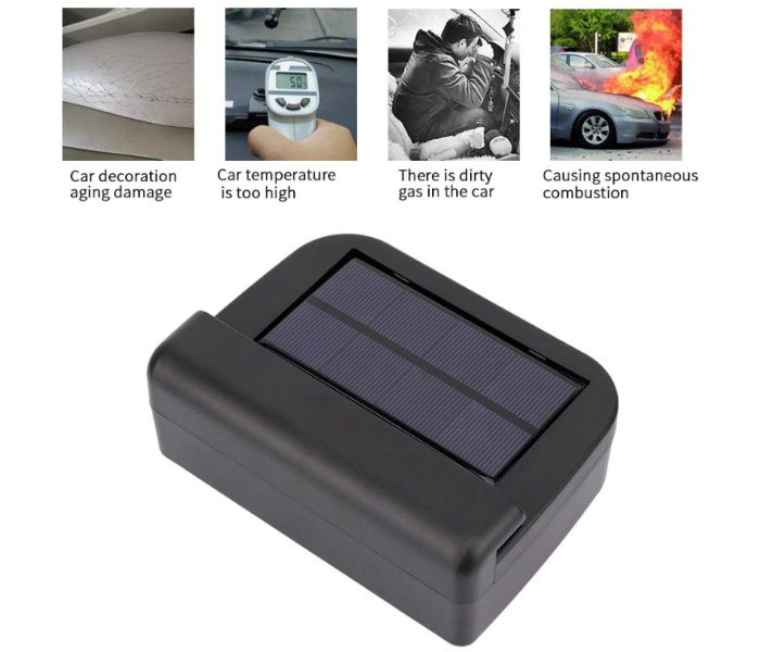 Solar powered car exhaust hot sale fan