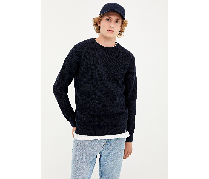 Springfield 003668411 XXL Basic Winter Knitwear for Men - Dark Blue - Zoom Image 1