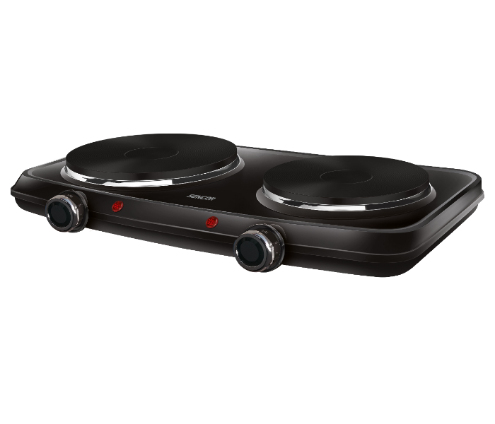 Sencor SCP 2254BK 2250W Electric Double Hotplate Cooker - Black - Zoom Image 1