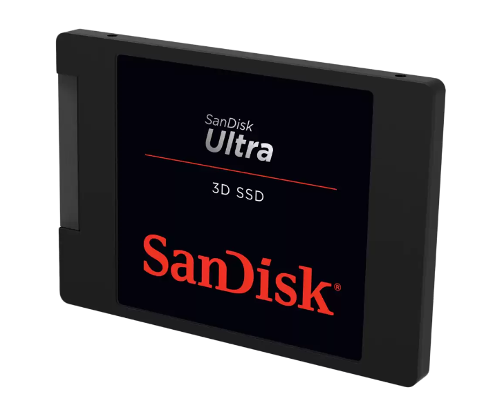 SanDisk SDSSDH3-500G-G25 500GB Ultra 3D SSD - Black - Zoom Image 1