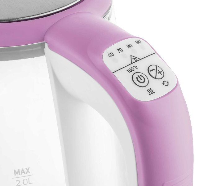 Sencor SWK 2198RS 2200W 2 Litre Glass Kettle - Pink - Zoom Image 7