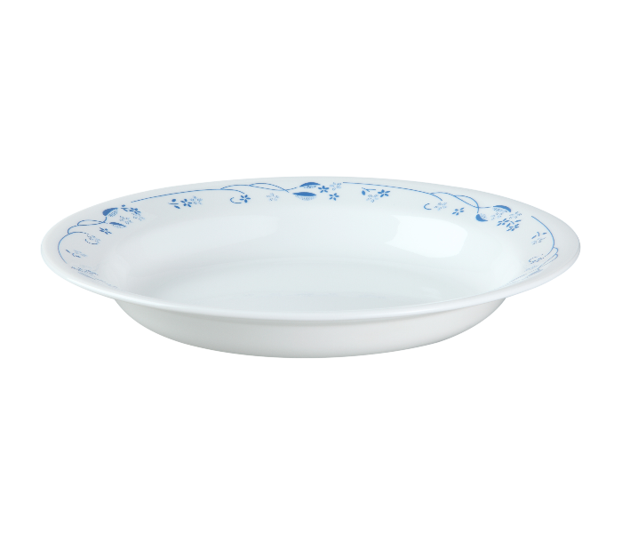 Corelle 6017592 Livingware 15 Ounce Rimmed Soup Plate Provincial Blue - White - Zoom Image