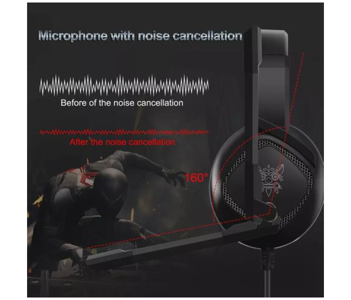 Onikuma K19 3.5mm Jack Stereo Gaming Headset - Black - Zoom Image 3