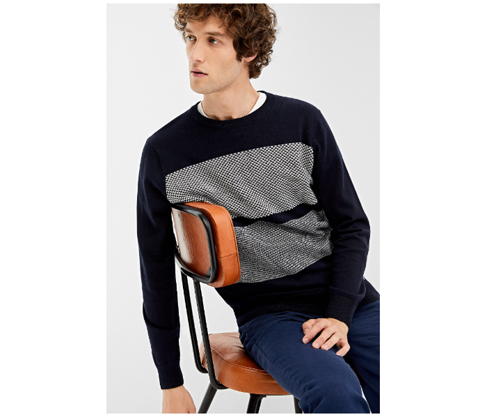 Springfield 006618411 Medium Knitwear for Men - Dark Blue - Zoom Image 2