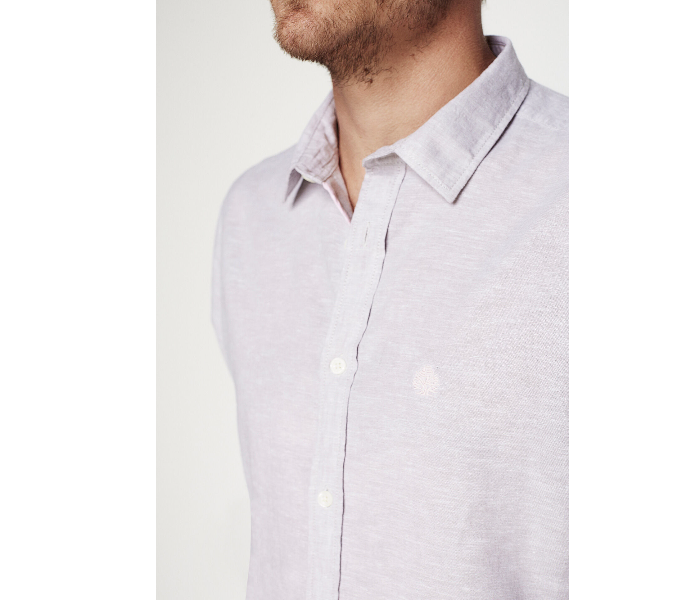 Springfield 099320443 Small Linen Shirt for Men - Grey - Zoom Image 3