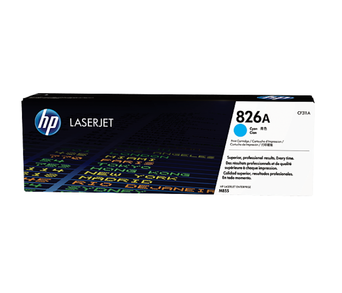 HP CF311A 826A Hewlett Packard Original LaserJet Colour Sphere Toner Cartridge - Cyan - Zoom Image