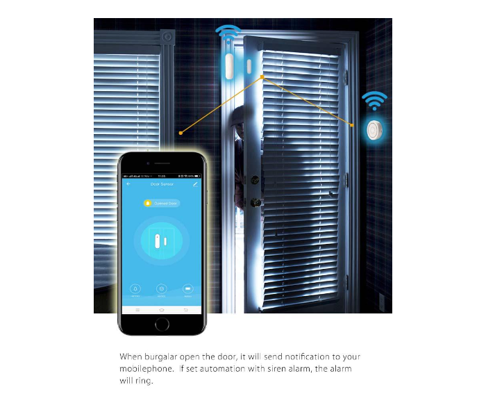 Marrath Smart Wifi Home Door, Window, Safe, Locker Sensor -  White - Zoom Image 7