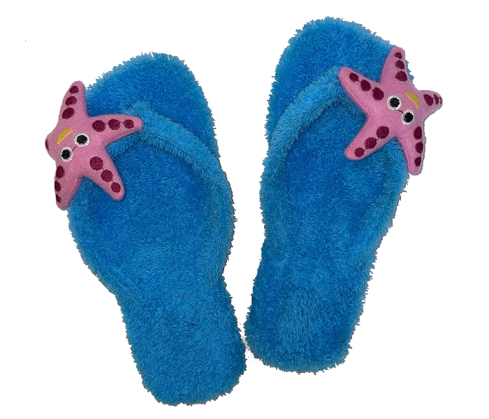 Casual LFV100 US 06 Starfish Design Daily Wear Soft Flat Home Slippers for Women - Light Blue - Zoom Image