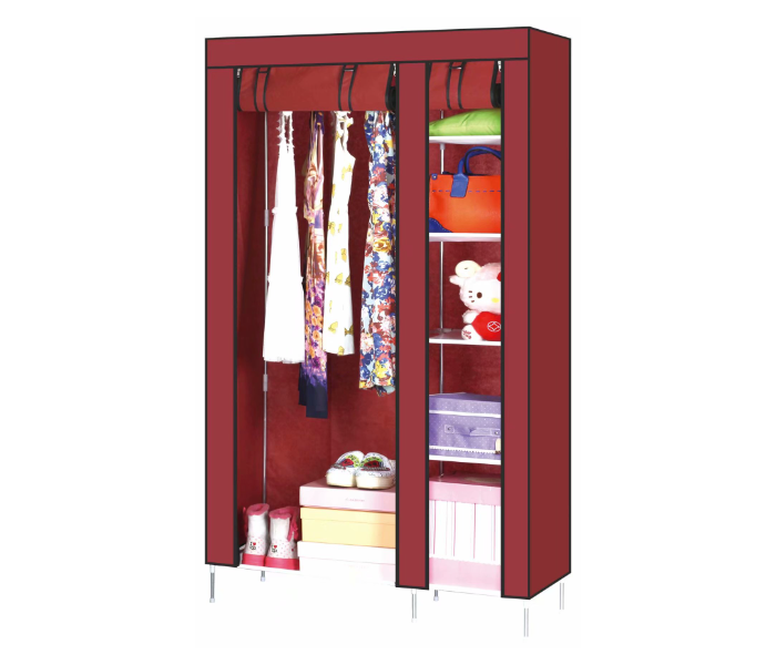 Multifunctional 88110 Storage Wardrobe - Red - Zoom Image