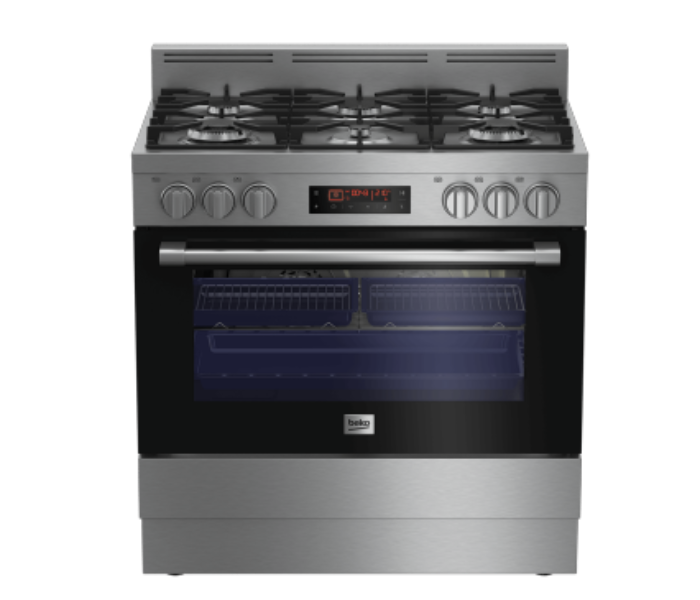 Beko GM16425DXNG 90 cm 6 Burner Multifunctional Gas Burner with Electic Oven - Silver - Zoom Image