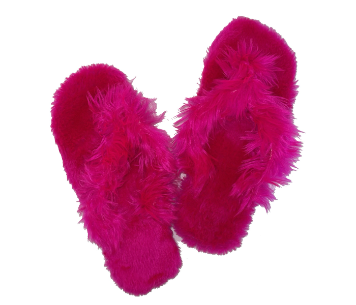 Casual LFV56 US 10 Daily Wear Soft Flat Home Slippers for Women - Dark Pink - Zoom Image