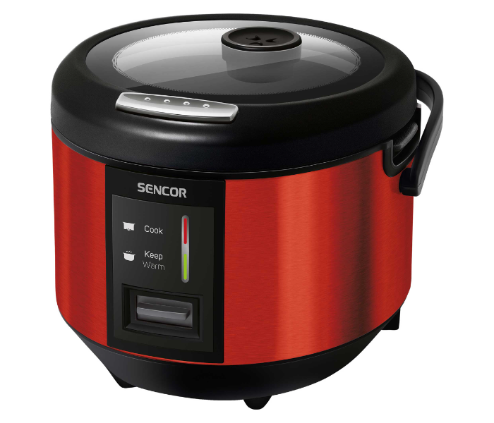 Sencor SRM 1891RD 700W 1.8 Litre Stainless Steel Rice Cooker - Red - Zoom Image 1