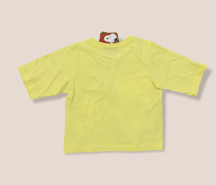 Peanuts Snoopy Tshirt for 7 to 8 Years Old Boys - Yellow  - Zoom Image 2