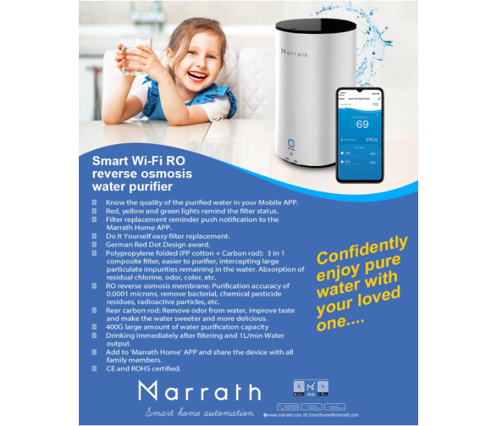 Marrath Smart Water Purifier - White - Zoom Image 3