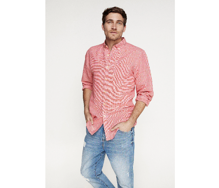 Springfield 099322060 XXL Linen Shirt for Men - Red - Zoom Image 2