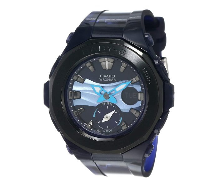 Casio Baby-G BGA-220B-2ADR Blue Dial Analog-Digital  Watch For Women - Blue - Zoom Image 1