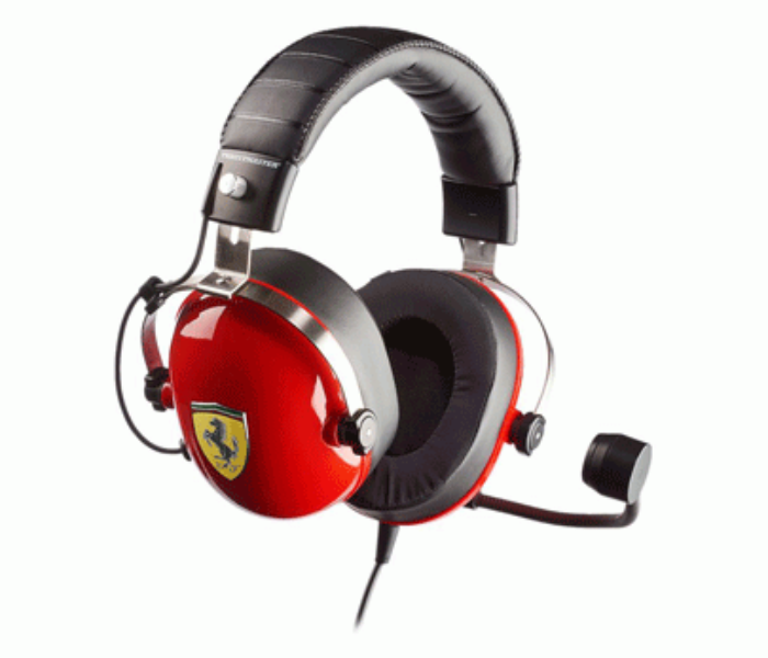 Thrustmaster TM-HS-TRCG-SCDRIA-FRARI T.Racing Scuderia Ferrari Edition Headset - Red and Black - Zoom Image 1