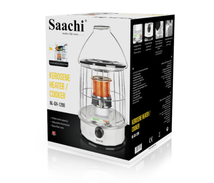 Saachi GH1290 6 Litre Kerosene Heater with Cooker - White - Zoom Image 2