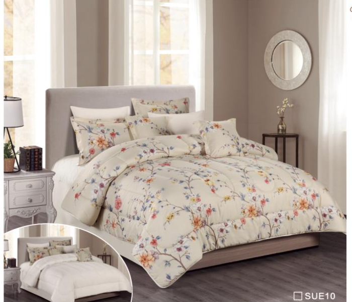 Stargold SG-CJL2005 Comforter Set Of 4 Pieces - Off White - Zoom Image