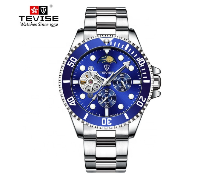 Tevise T801 New Luxury Stainless Steel Mens Watch - Blue - Zoom Image 1