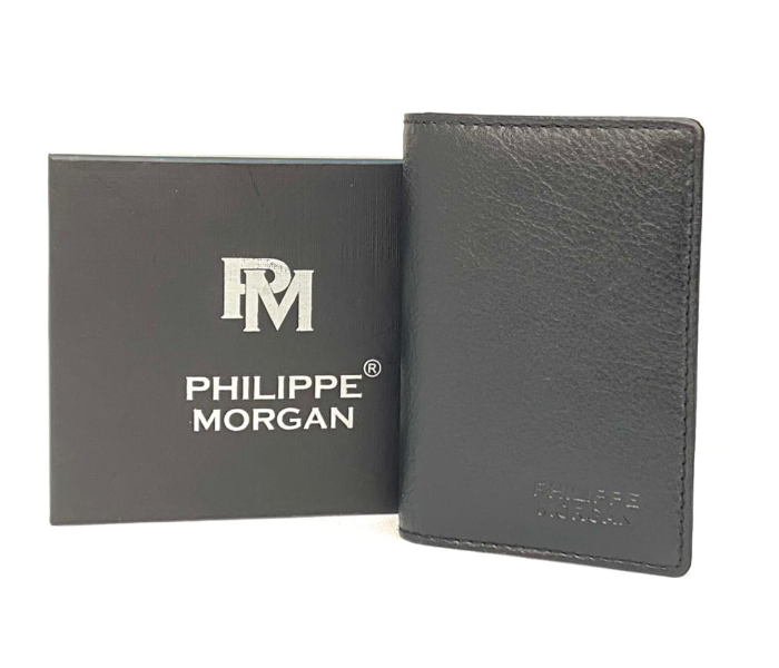 Philippe Morgan PM040 Men Leather Bifold Wallet - Dark Brown - Zoom Image 1