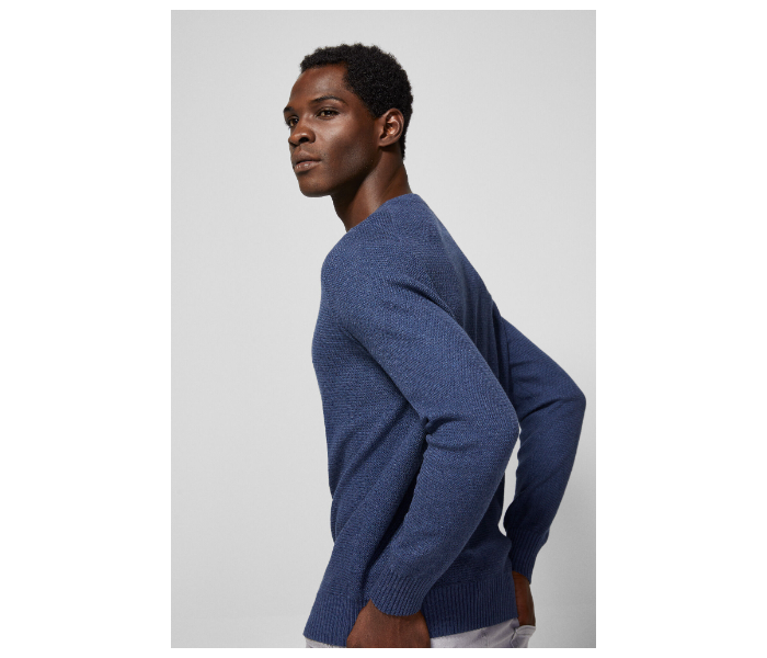 Springfield 003425813 Small Basic Winter Knitwear for Men - Medium Blue - Zoom Image 3