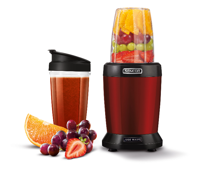 Sencor SNB 4301RD 1000W Nutri Blender - Black and Red - Zoom Image 2