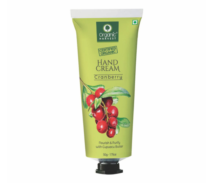 Organic Harvest 50 gm Cranberry Nourishing and Sanitizing Hand Cream - Zoom Image