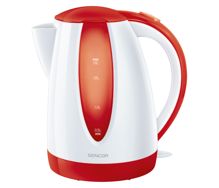 Sencor SWK 1814RD 2000W 1.8 Litre Electric Kettle - White and Red - Zoom Image 1