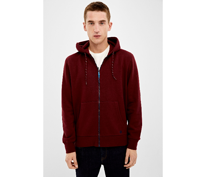 Springfield 009685767 Medium Sweatshirt for Men - Maroon - Zoom Image 2