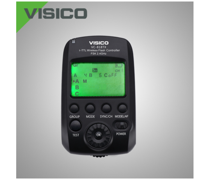 Visico VC-818TX High Speed Transmitter for Nikon - Black - Zoom Image