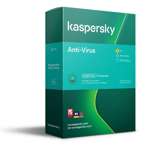 Kaspersky Anti-Virus 2020 2 Users 1 Year Authentic Middle East Version - Zoom Image