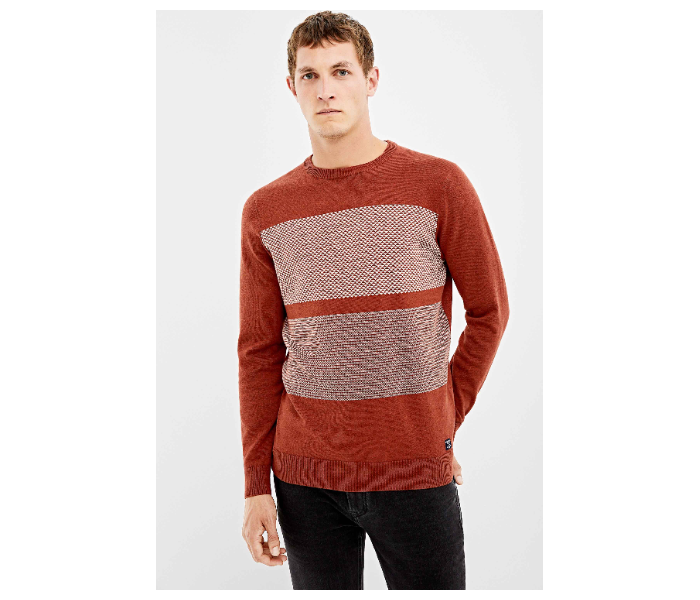 Springfield 006618468 Small Knitwear for Men - Wine - Zoom Image 2