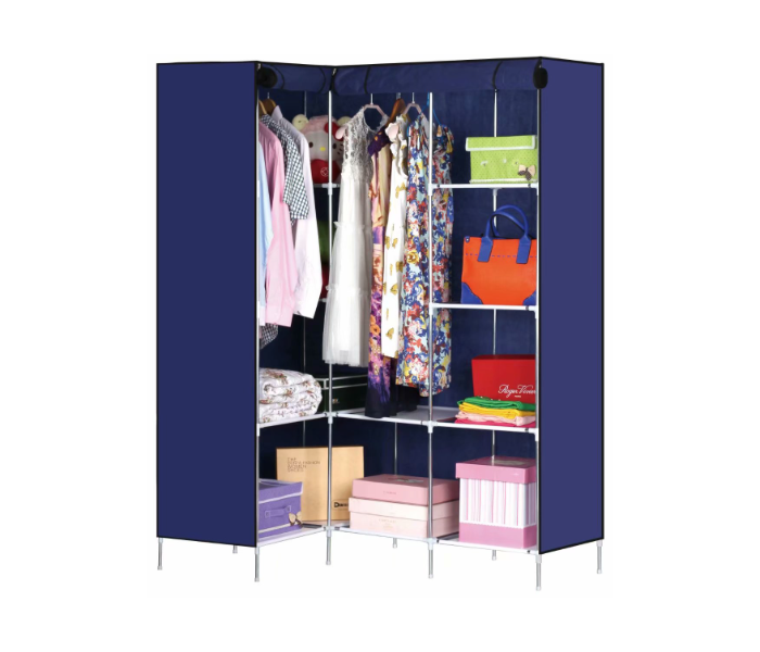 Multifunctional 88L88 Storage Wardrobe - Blue - Zoom Image 1