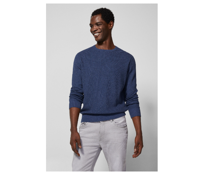 Springfield 003425813 Large Basic Winter Knitwear for Men - Medium Blue - Zoom Image 1