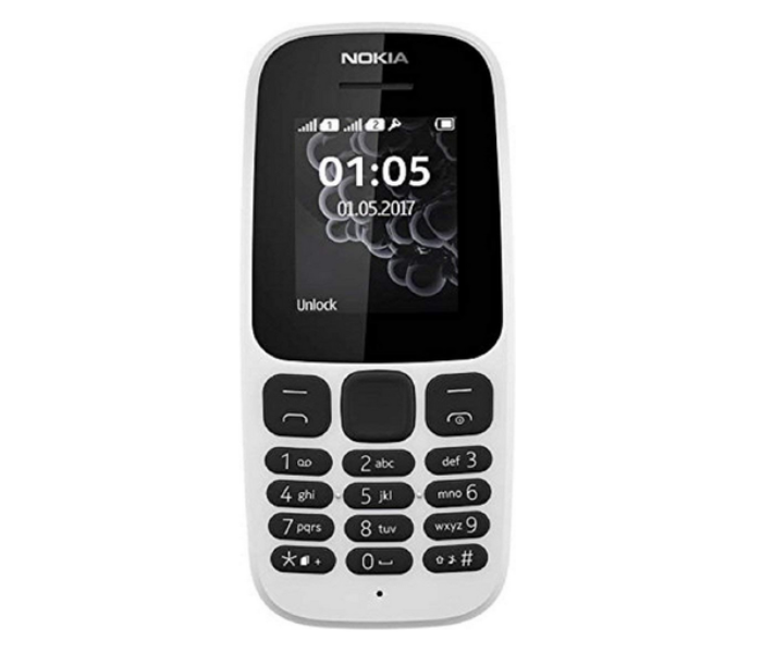 Nokia 105 Dual Sim Mobile Phone - White - Zoom Image 2