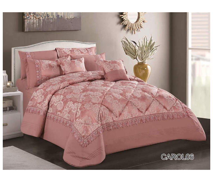 Stargold SG-CJL2002 Comforter Set Of 8 Pieces - Pink - Zoom Image