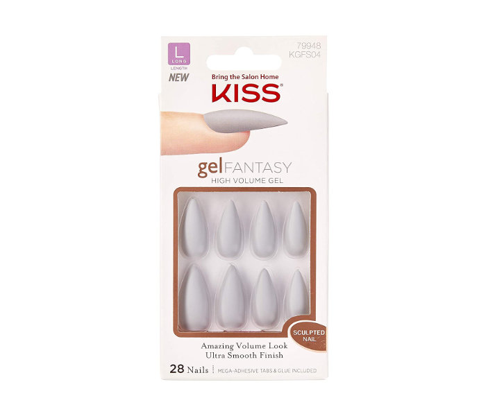 Kiss KSS107COS00247 Gel Fantacy Sculpted Nails - White - Zoom Image 1