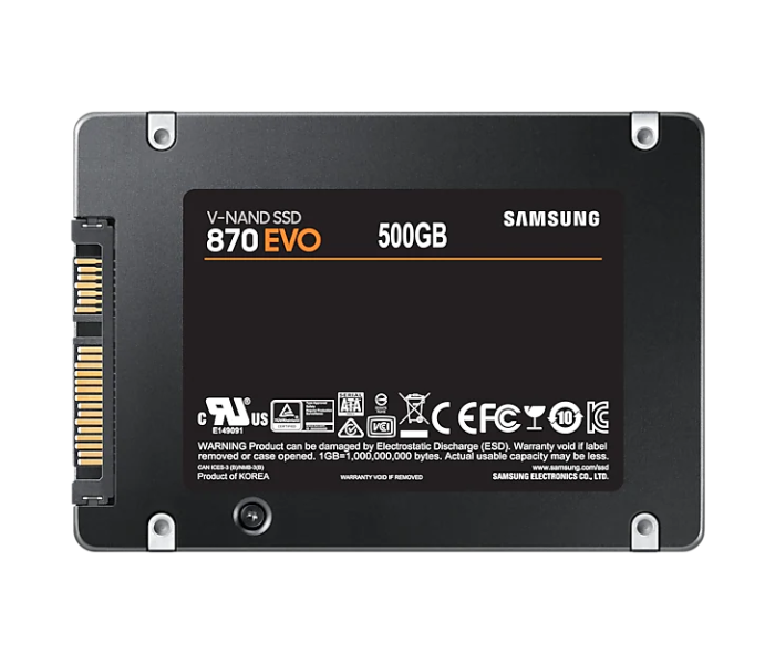 Samsung MZ-77E500BW 500 GB SSD 870 EVO SATA III 2.5 inch - Zoom Image 2