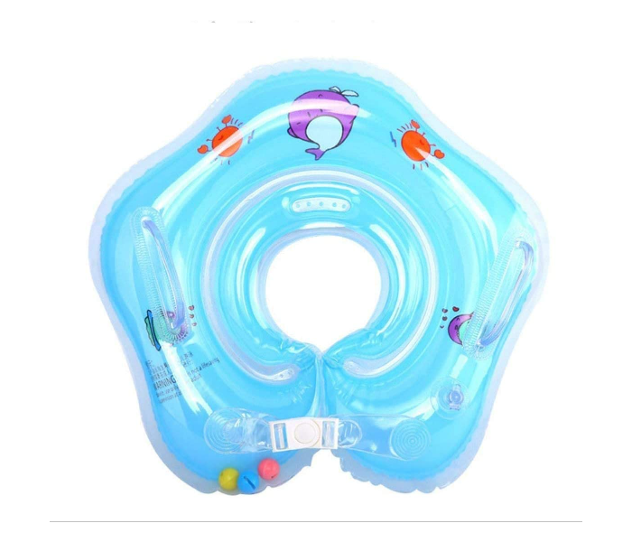 Mumoo Bear Neck Float Inflatable Swimming Ring for Babies - Blue - Zoom Image